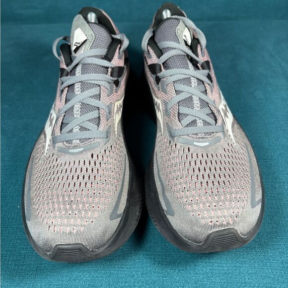 Saucony Ride 15 Women Gray/Purple Running Shoes Size 11 - Picture 4 of 8